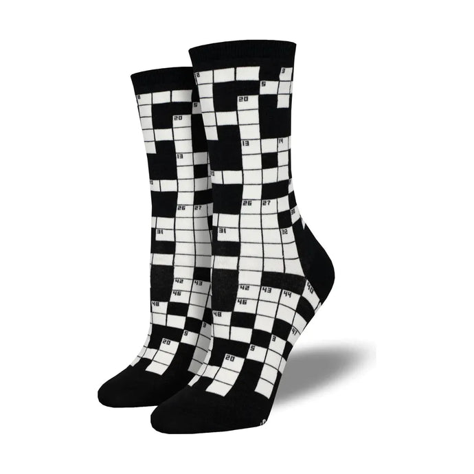 Socksmith Sunday Crossword Crew Sock