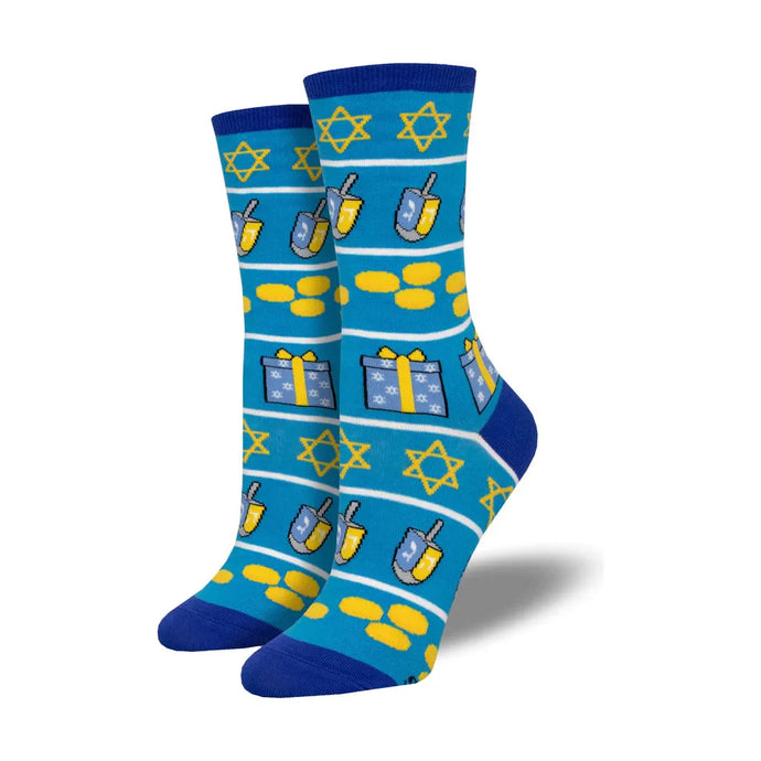 Socksmith Hanukkah Icons Crew Sock
